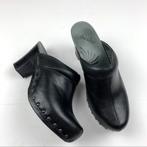 Dansko Rae Mules Leather Clogs Comfort Shoes Heel